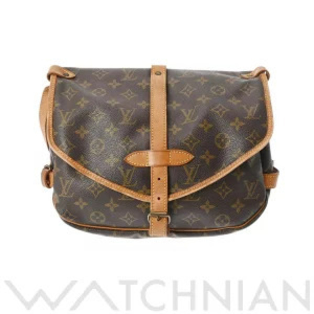 Louis Vuitton Monogram Saumur Brown Canvas Shoulder Bag